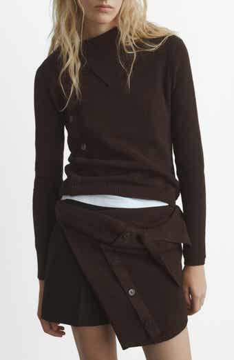 MANGO Asymmetric Neck Sweater