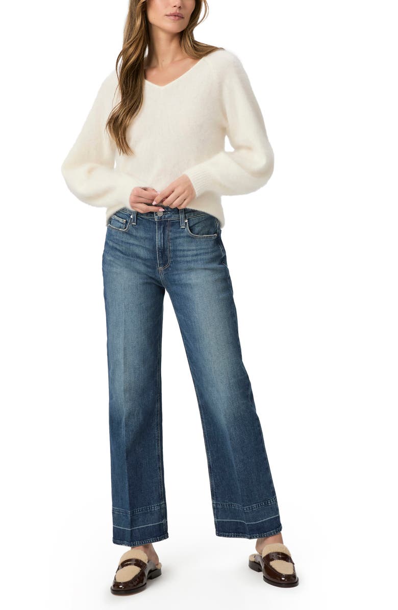 PAIGE Leenah High Waist Ankle Wide Leg Jeans, Alternate, color,