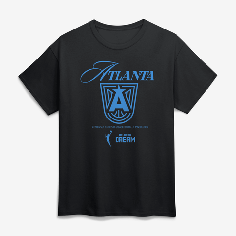Unisex Logo Athletic Black Atlanta Dream In Motion T-Shirt