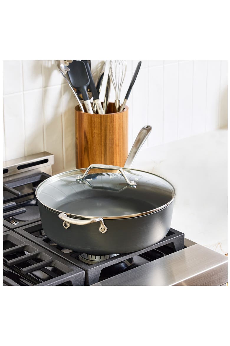 HA1 6-Quart Ceramic Nonstick Saute Pan, Alternate, color, GRAY