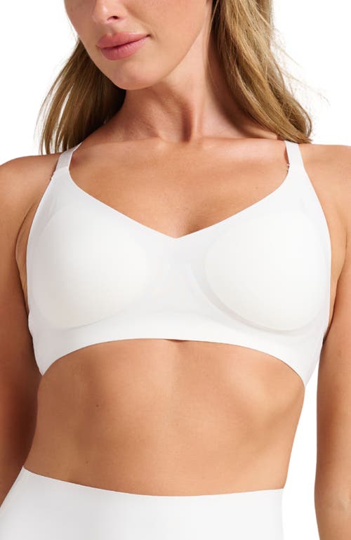Siella Invisible V-neck Bra In White