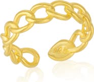 Spero London Sterling Silver Chain Ring