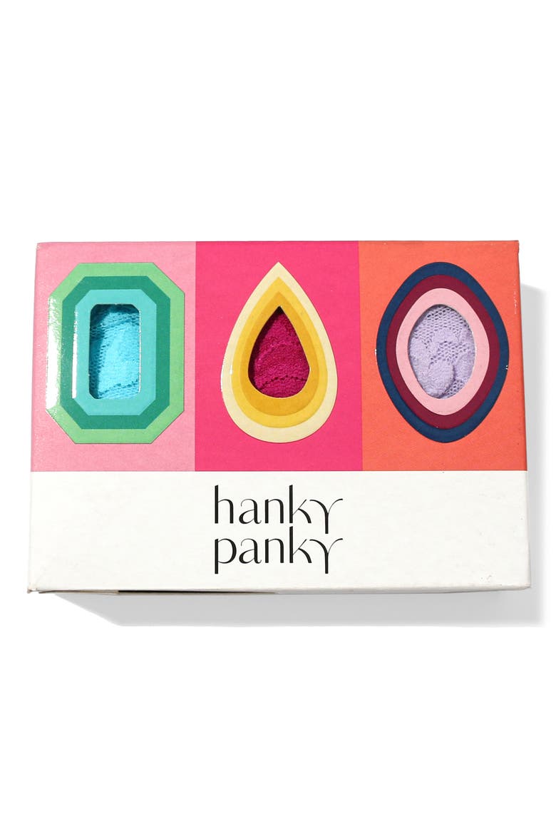 Holiday Assorted 3-Pack Low Rise Thongs, Alternate, color, BU BLU/BRT AMTHST/CL LVNDR