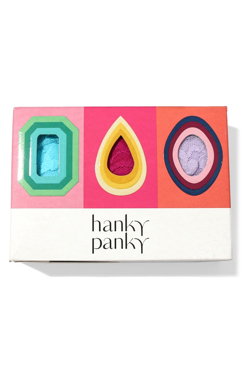 Hanky Panky Holiday Assorted 3-Pack Original Rise Thongs, Alternate, color,