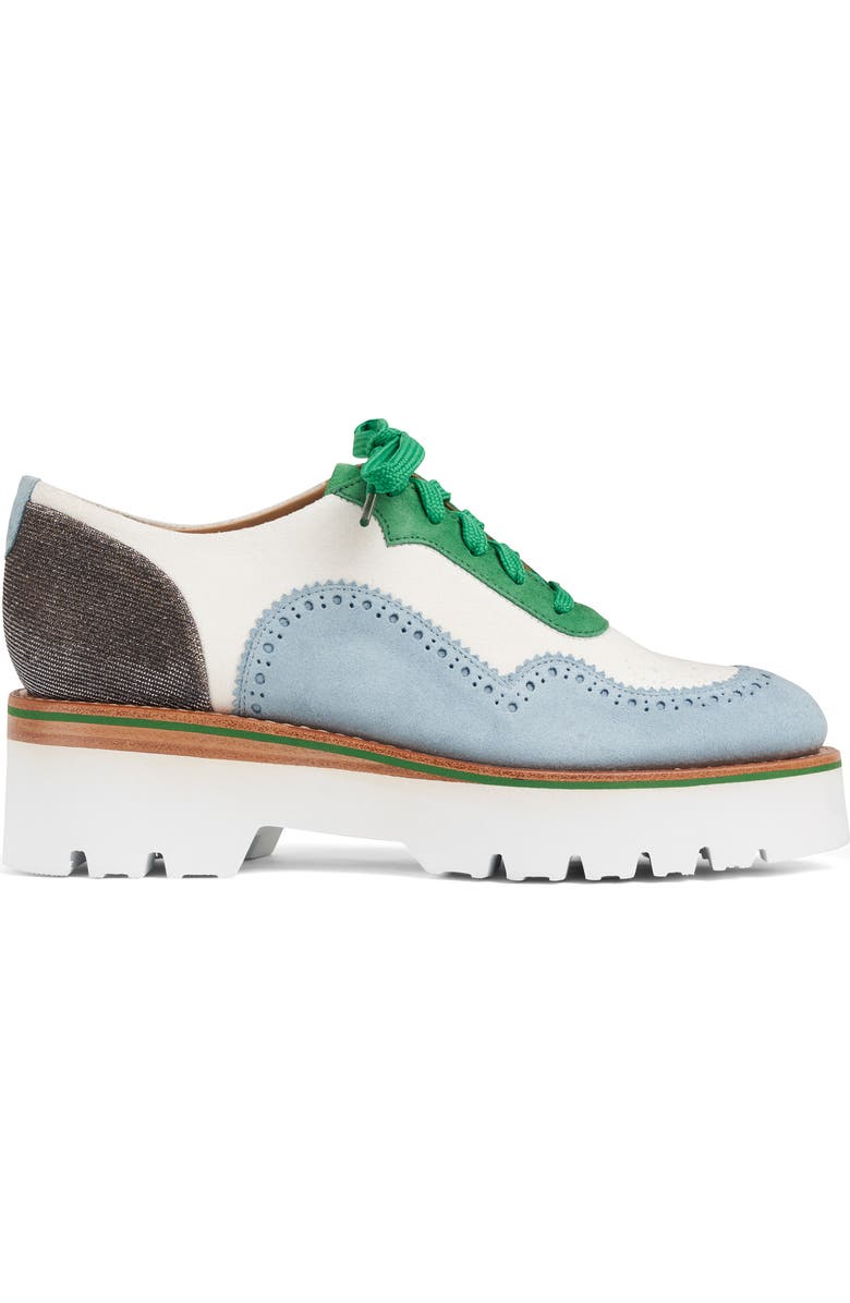 The Office of Angela Scott Ms. Elaine Colorblock Platform Derby, Alternate, color,