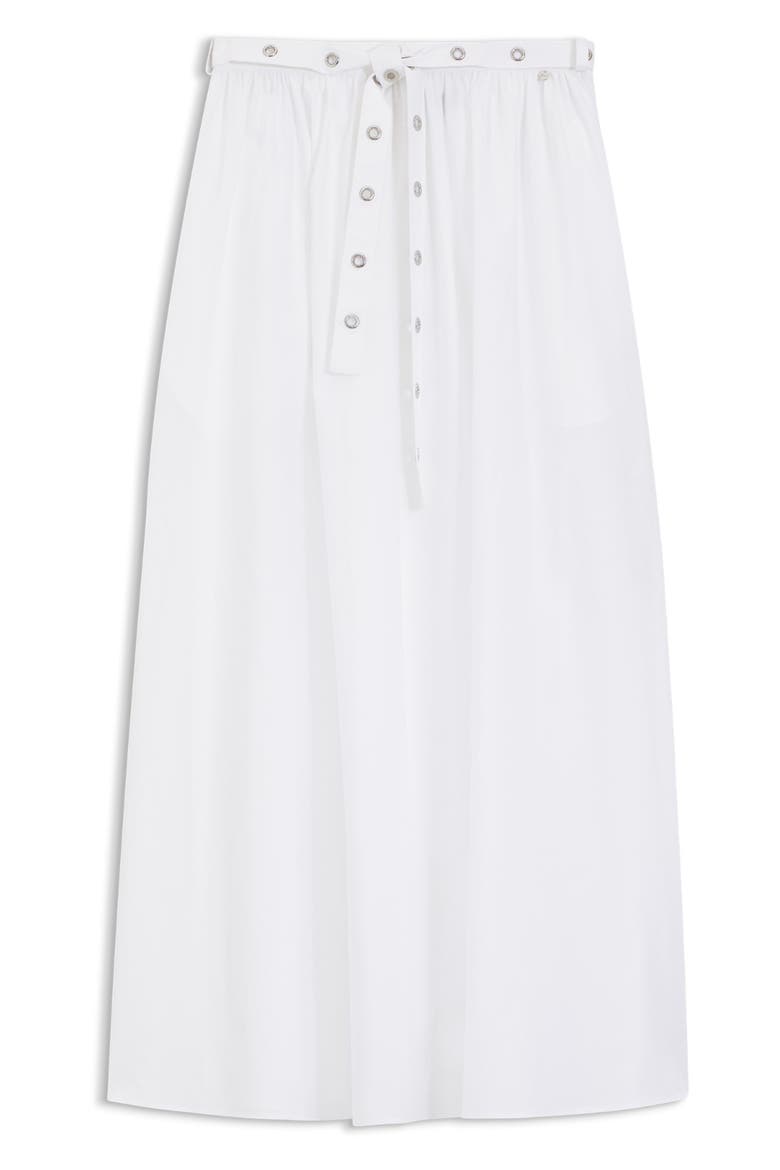 Cotton Poplin Maxi Skirt, Alternate, color, WHITE