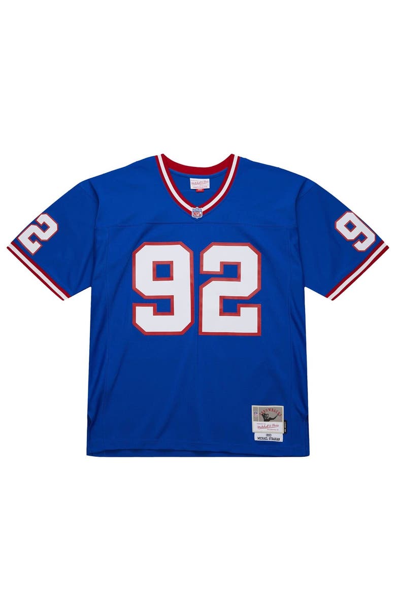 Mitchell & Ness Men's Mitchell & Ness Michael Strahan Royal New York Giants Big & Tall 1993 Retired Player Replica Jersey, Alternate, color, Royal