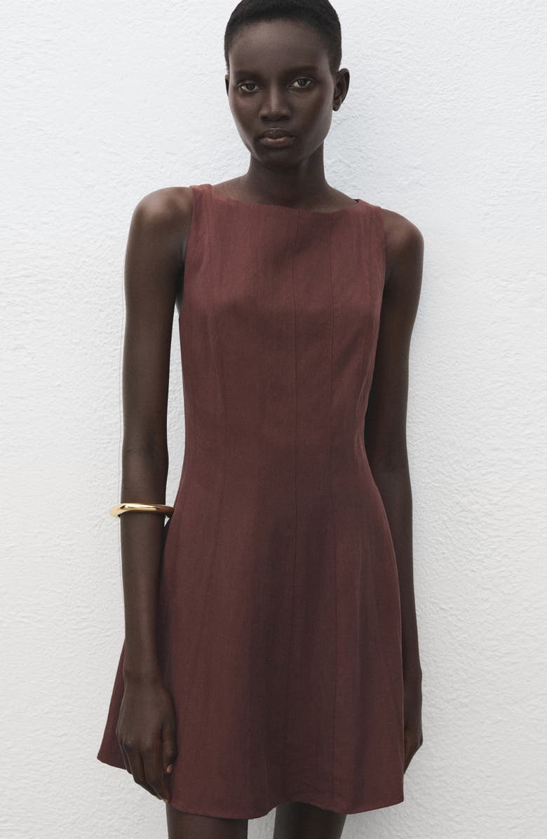 MANGO Paneled Minidress, Alternate, color, 