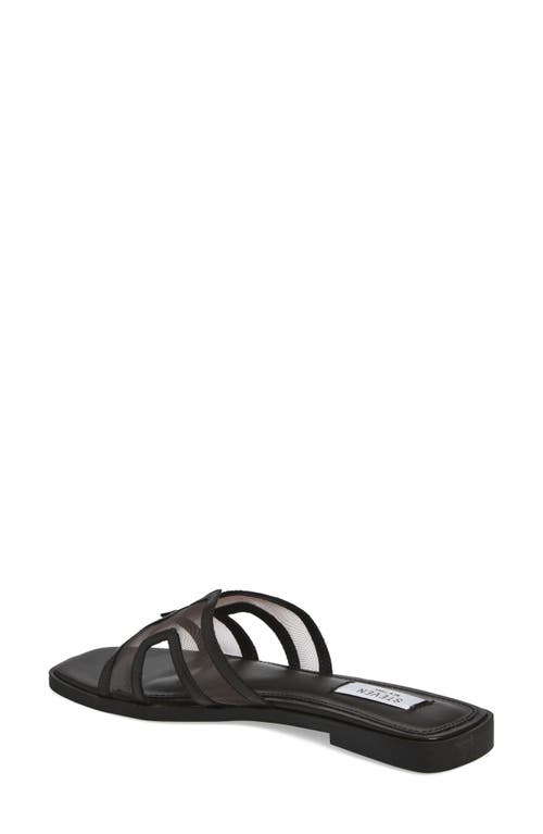 Steven New York Harlien Mesh Slide Sandal In Brown