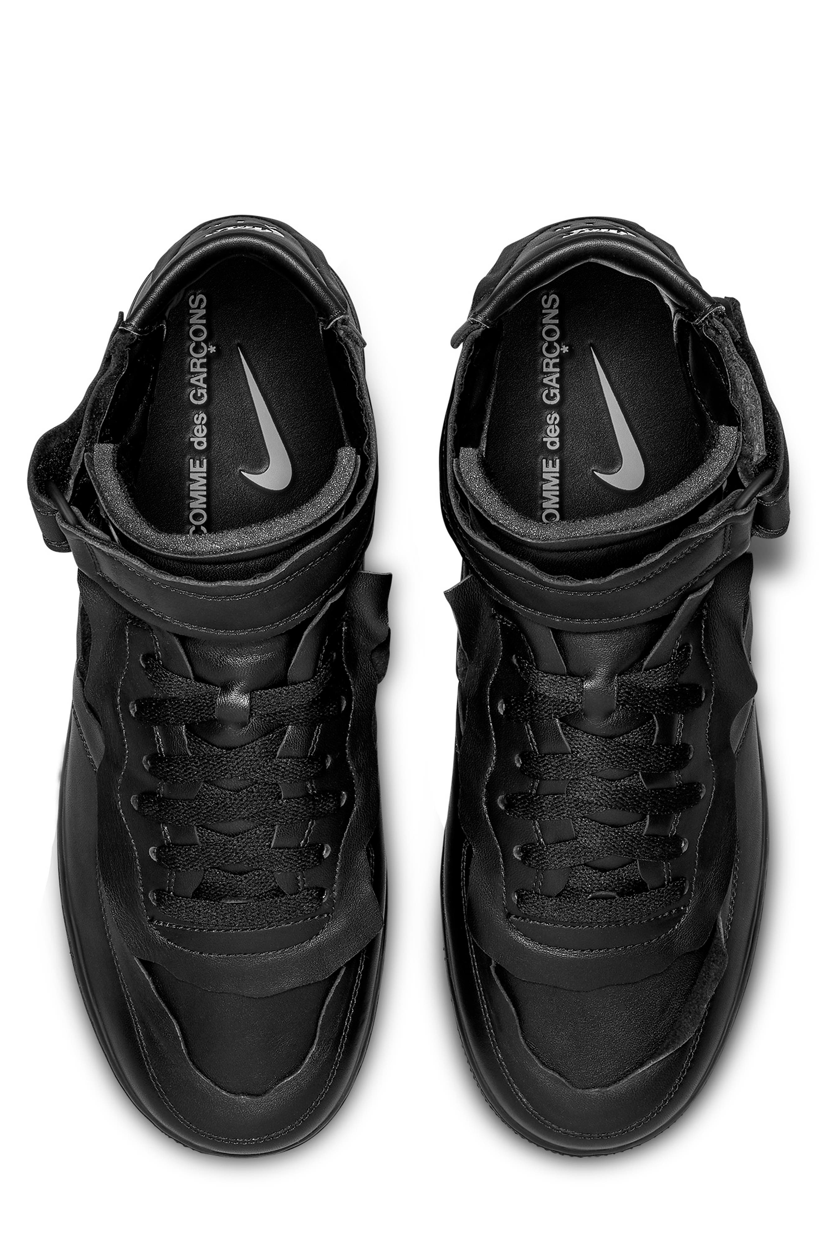 Comme des Garçons x Nike Air Force 1 Mid Sneaker, Alternate, color, 