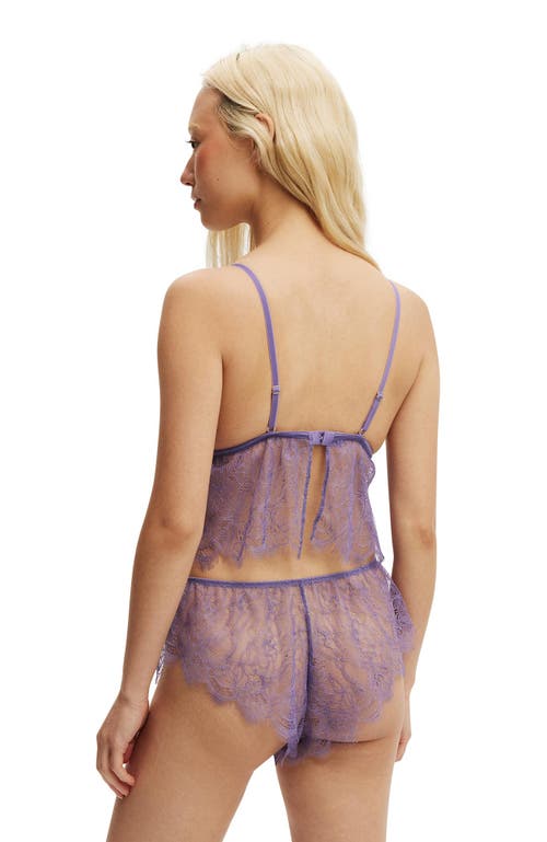 COTTON ON BODY EYELASH LACE LONGLINE BRALETTE 