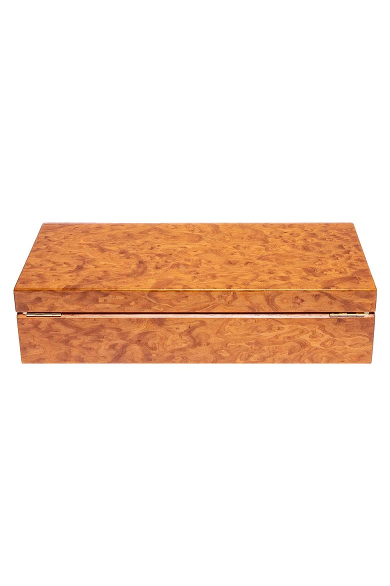 HERITAGE FIVE WATCH BOX, Alternate, color, Burr Walnut