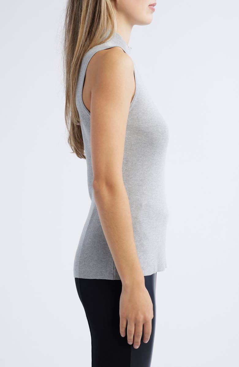 Tahari ASL Sleeveless Mock Neck Top, Alternate, color, 