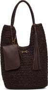 Anne Klein Tapered Woven Tote Bag with Pouch
