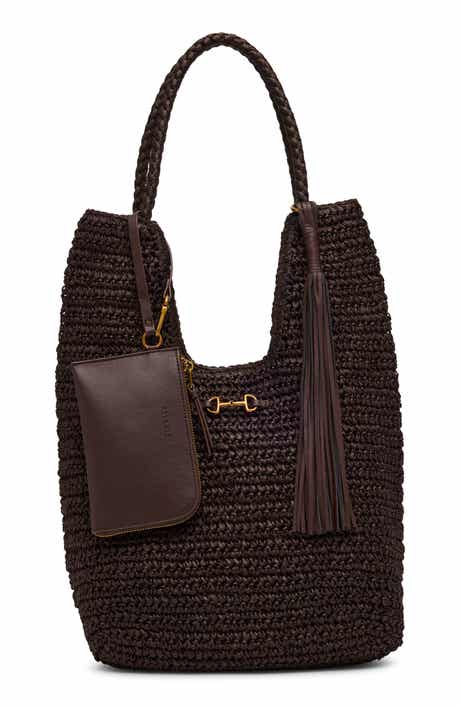 Anne Klein Tapered Woven Tote Bag with Pouch