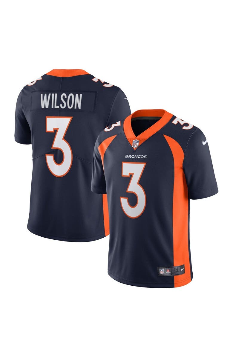 Nike Men's Nike Russell Wilson Navy Denver Broncos Alternate Vapor Limited Jersey, Main, color,