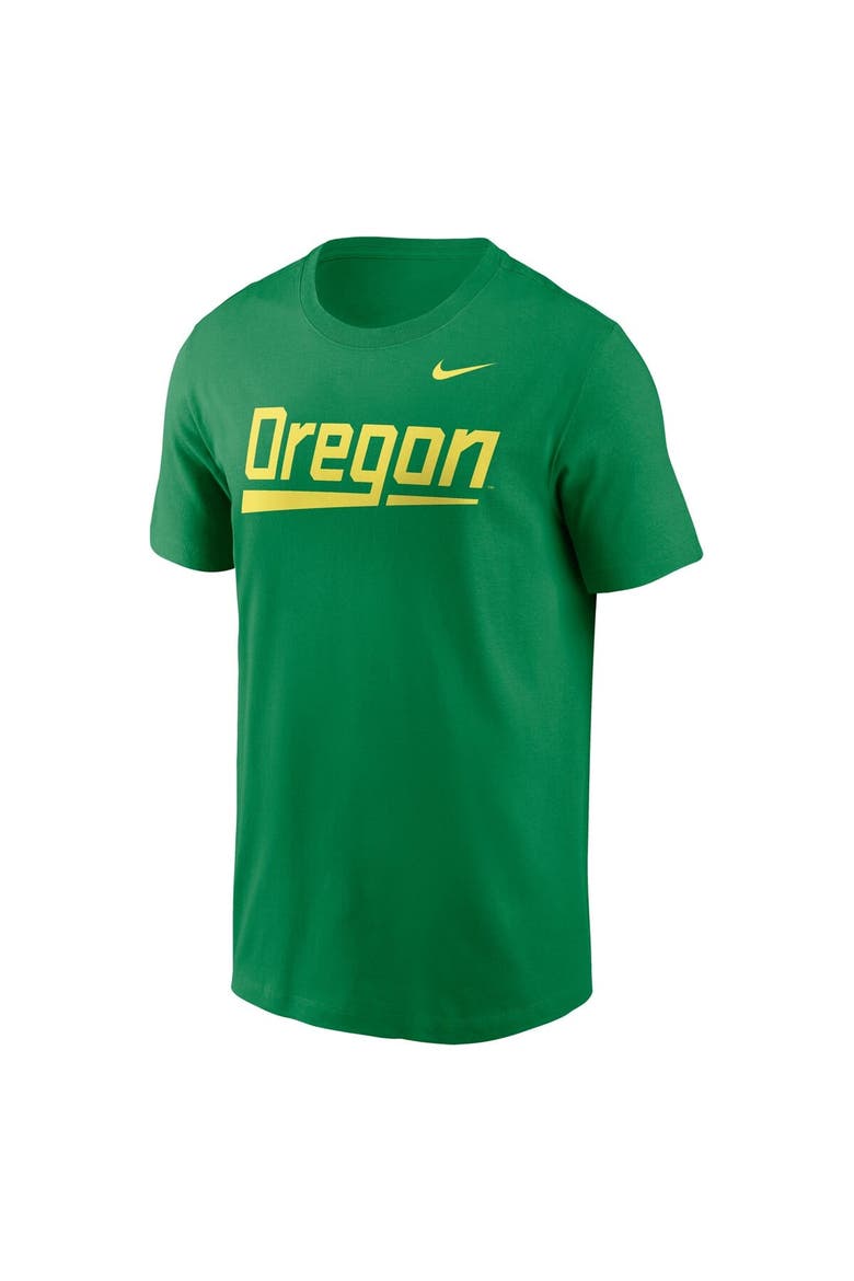 Men's Nike Green Oregon Ducks Baseball Wordmark T-Shirt, Alternate, color, Green