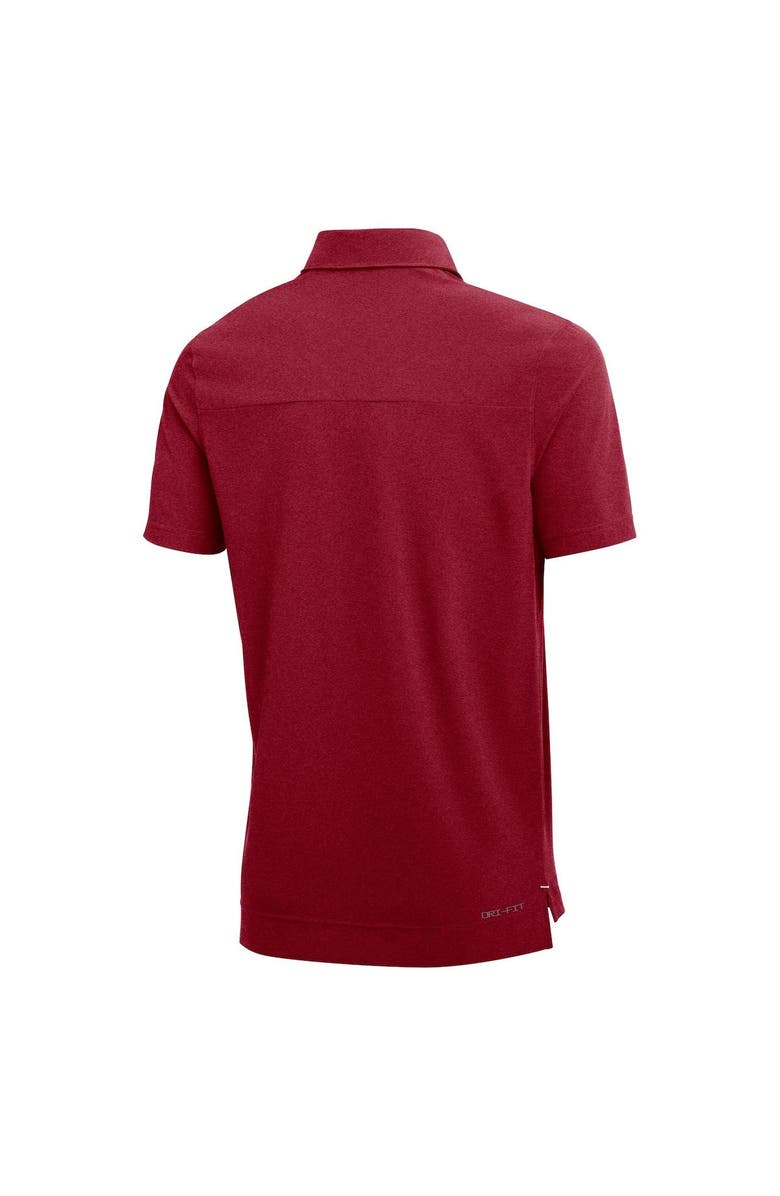 Nike Men's Nike Heathered Crimson Oklahoma Sooners 2022 Coach Performance Polo, Alternate, color, 