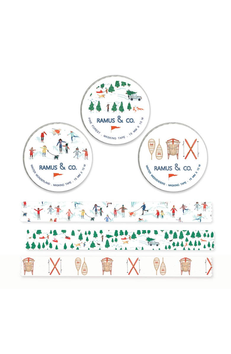 Ramus & Co Winter Masking Tape - 3ct Rolls, Assorted, Main, color, Multi-Pack