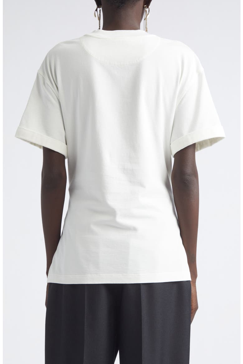 Cotton Jersey Corset T-Shirt, Alternate, color, LIGHT IVORY