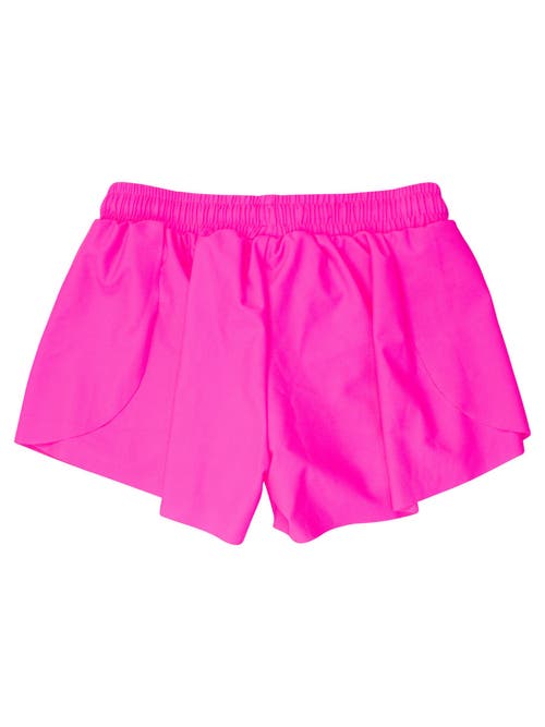 Rufflebutts Girls Active Butterfly Shorts In Pink