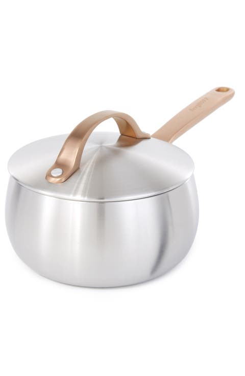 Stellar Belly Tri-Ply Stainless Steel Saucepan & Lid