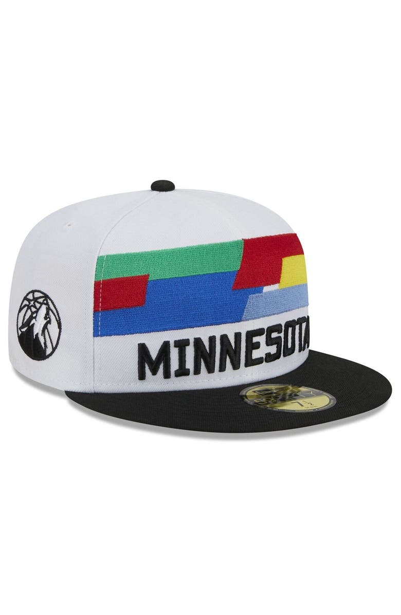 New Era Men's New Era White Minnesota Timberwolves 2022/23 City Edition Official 59FIFTY Fitted Hat, Alternate, color,