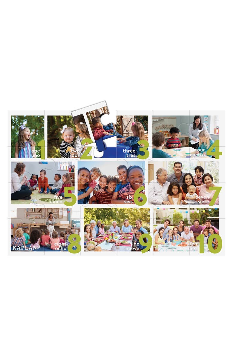 Kaplan Early Learning Company Numbers - Los Numeros - Spanish Floor Puzzle, Alternate, color, Multicolored