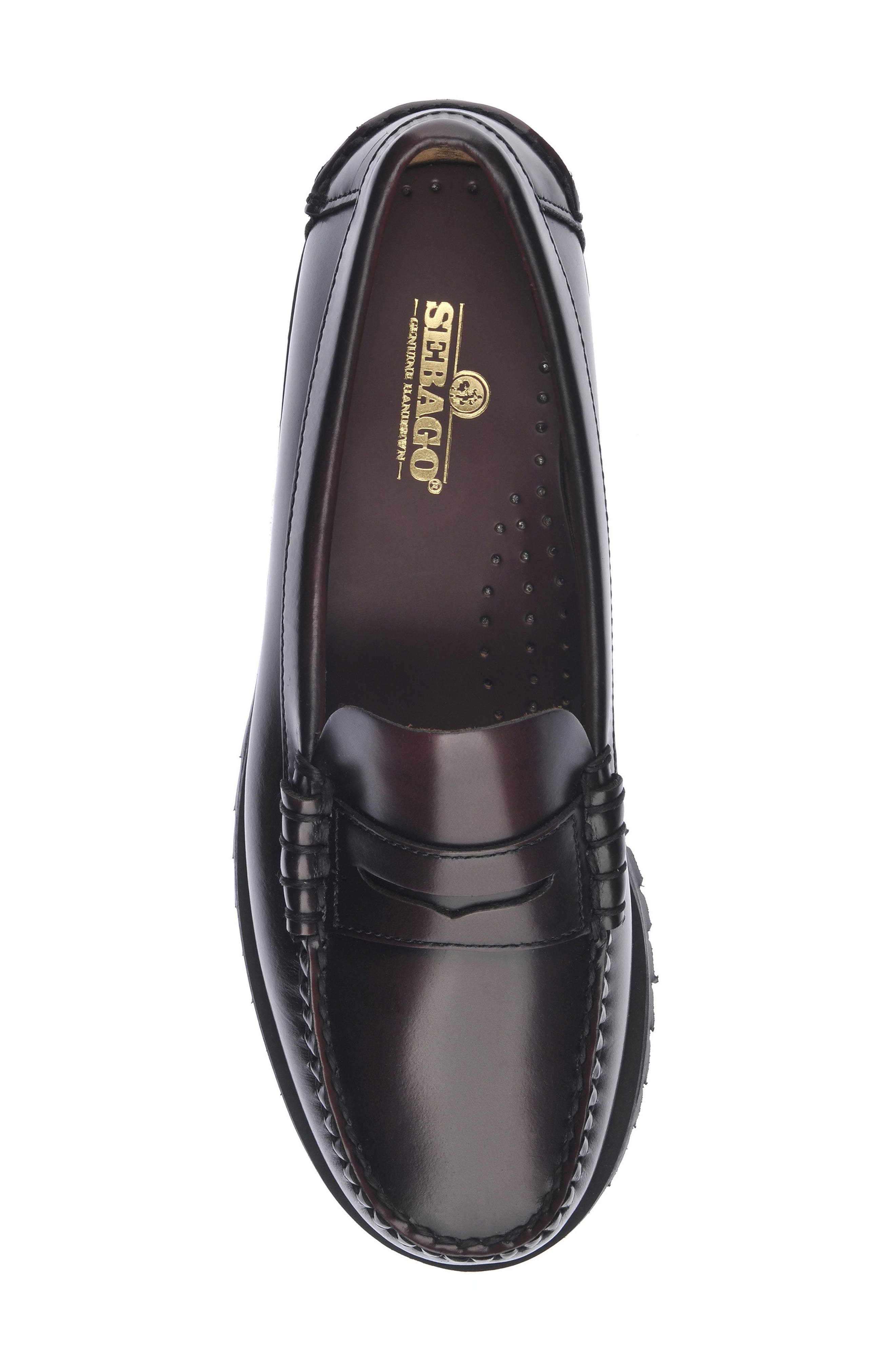 Dan Lug Penny Loafer, Alternate, color, BROWN AND BURGUNDY
