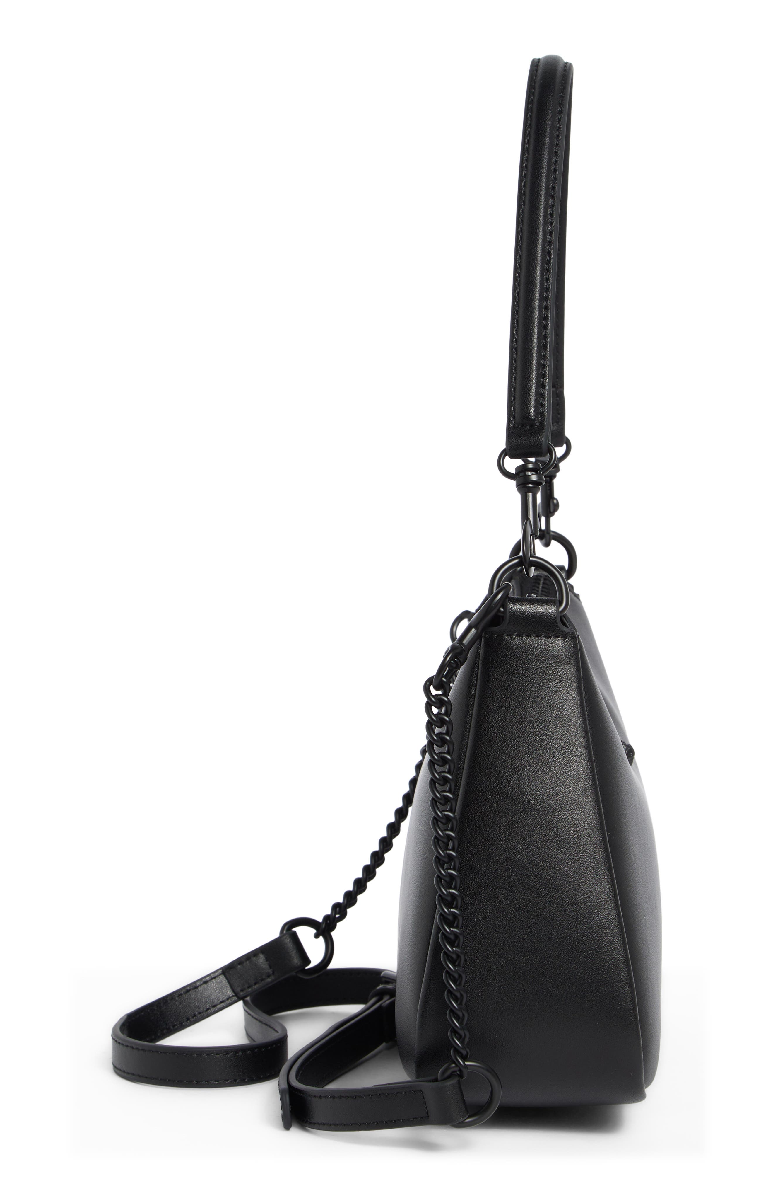 Kurt Geiger London Highgate Leather Shoulder Bag, Alternate, color, Black