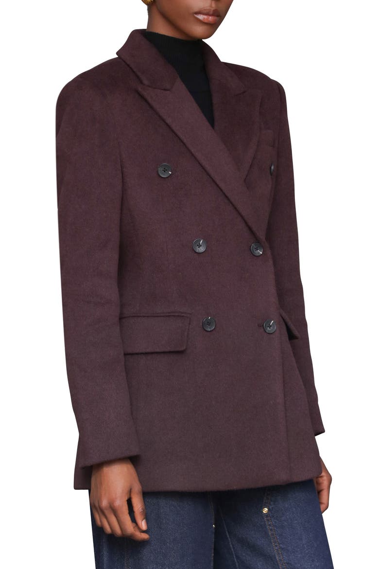 Hourglass Blazer Coat, Alternate, color, DULSE