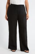 Caslon® Pull-On Wide Leg Linen Pants