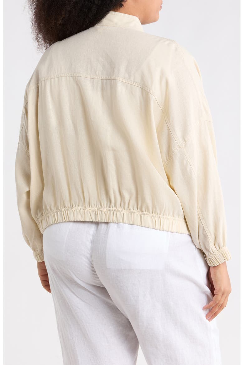 Linen Blend Jacket, Alternate, color, NATURAL