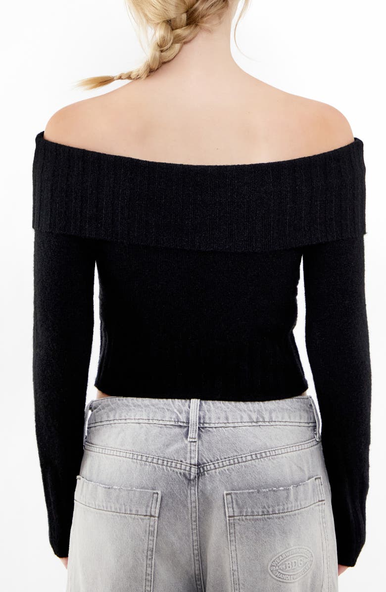 BDG Urban Outfitters Off the Shoulder Crop Sweater, Alternate, color,