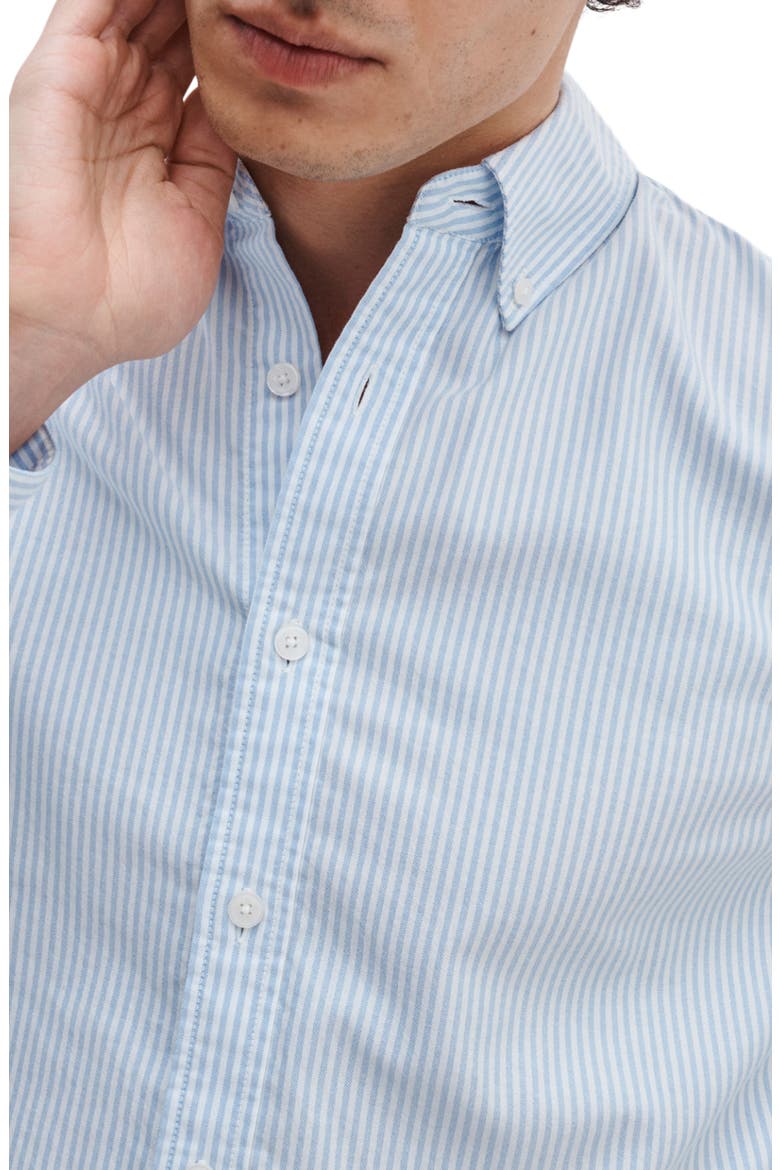 Classic Fit Oxford Button-Down Shirt, Alternate, color, LIGHT BLUE STRIPE