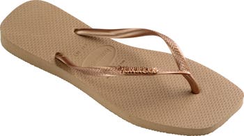 Slim Square Logo Flip Flop