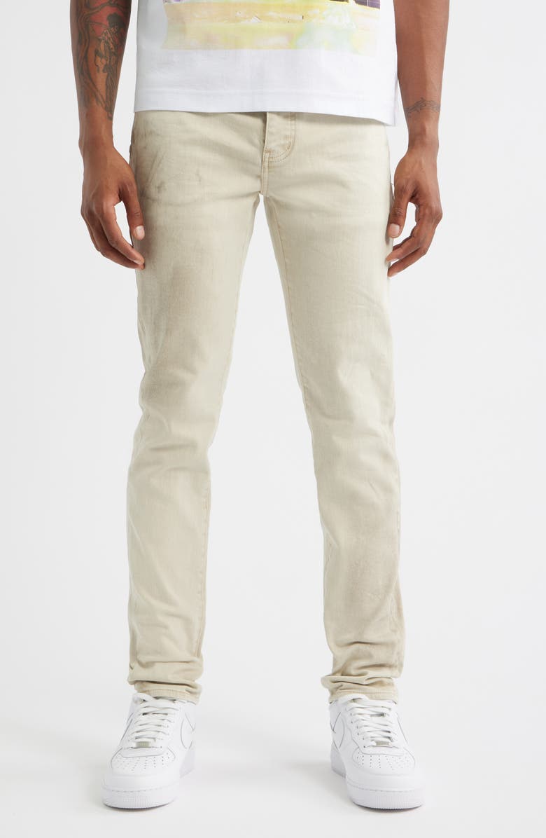 PURPLE BRAND Haze Pelican Skinny Jeans, Main, color, Khaki