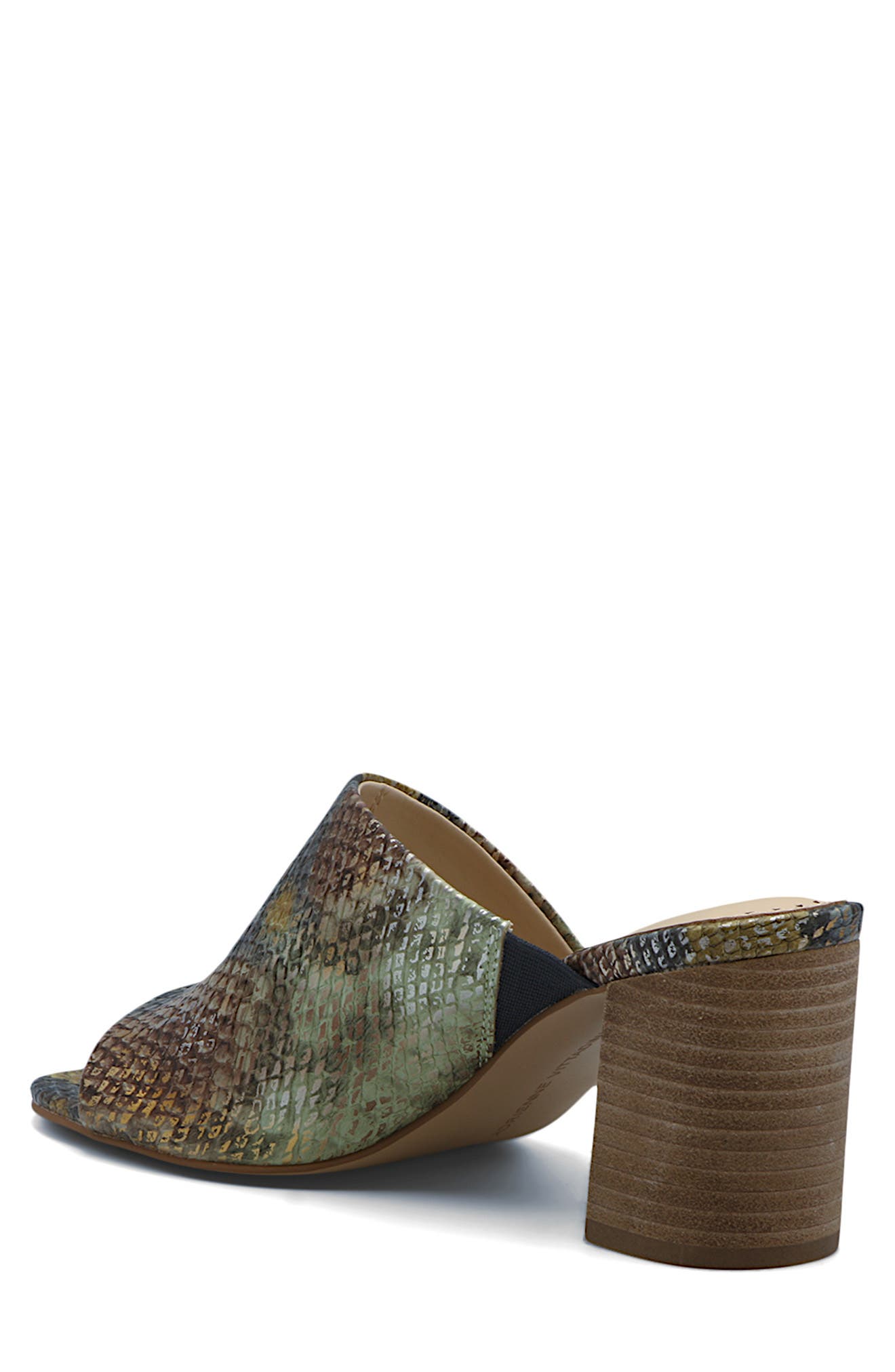 Adrienne Vittadini Albi Snakeskin Embossed Block Heel Sandal, Alternate, color, 