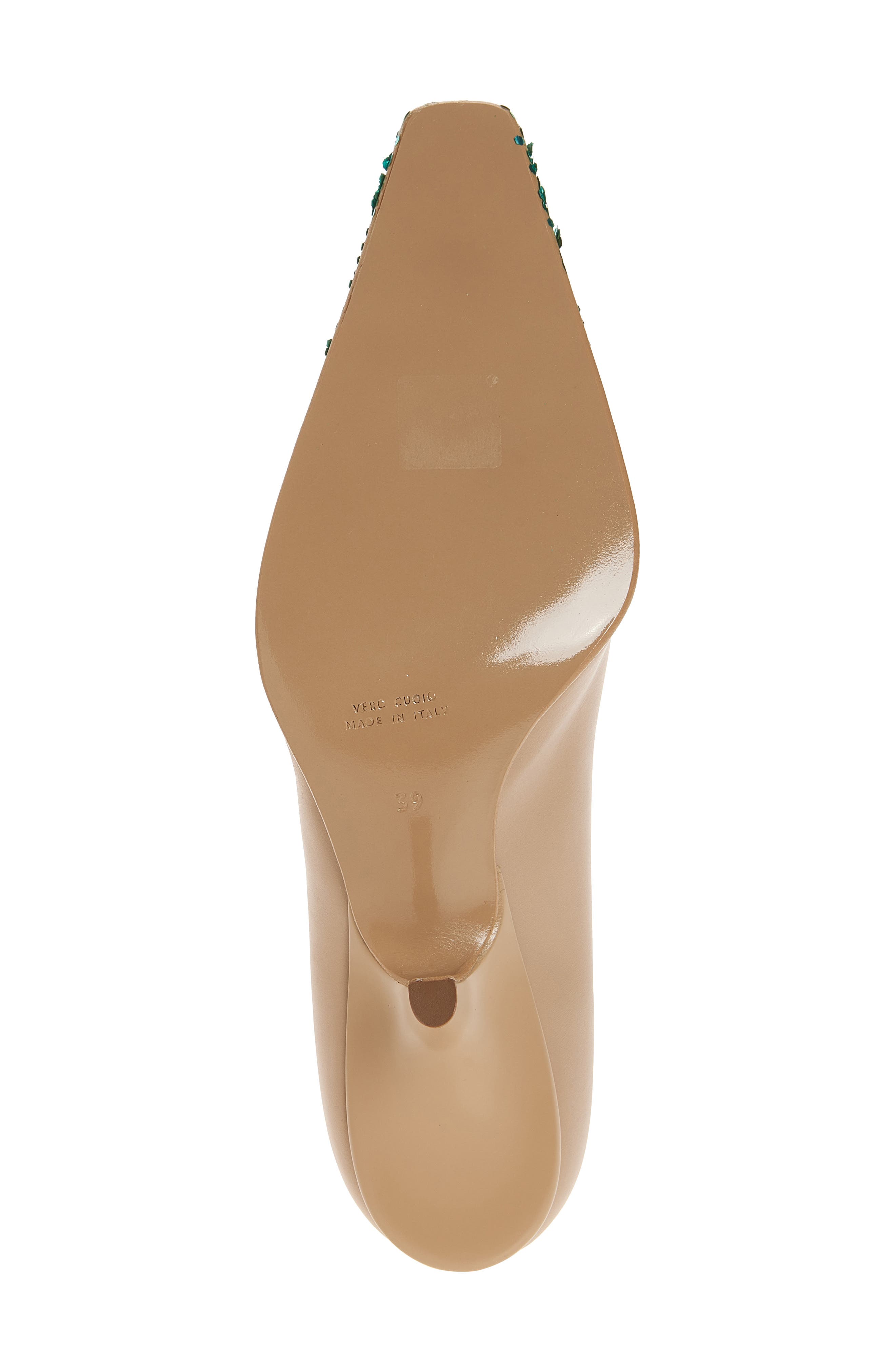 JULIE KEGELS Fanta Glitter Pump, Alternate, color, Camel