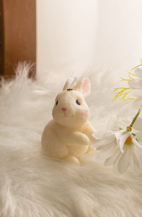 Blushing Bunny Candle