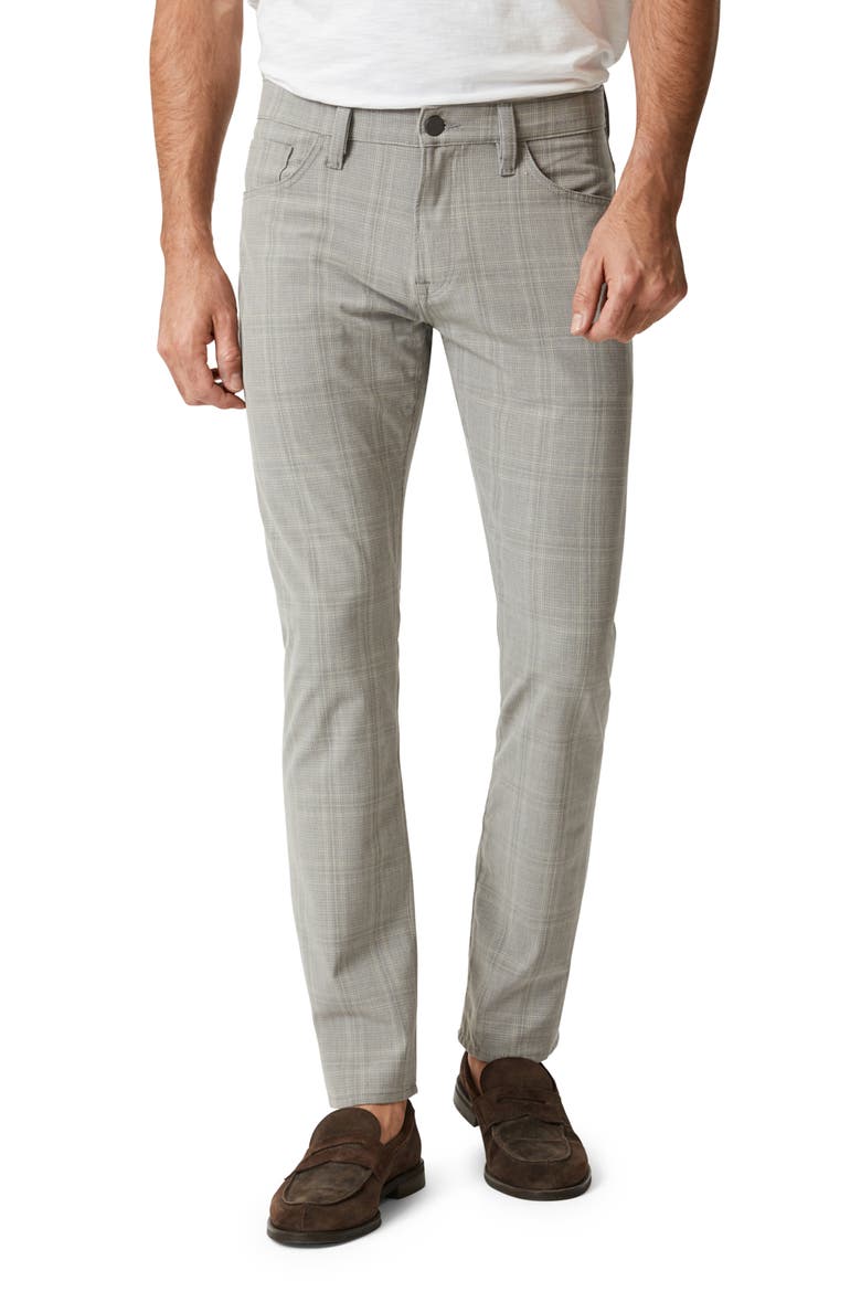 Courage Check Five-Pocket Straight Leg Pants, Main, color, GREY CHECKED