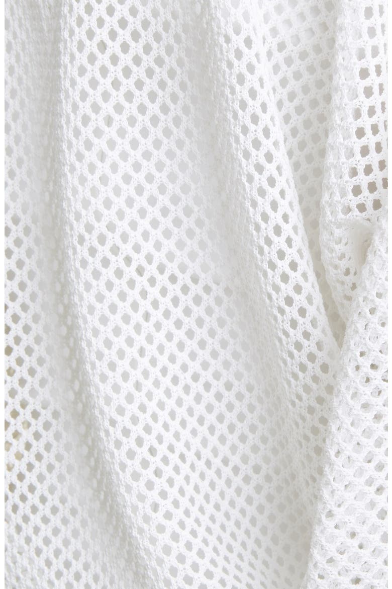 Victorian Sleeve Knit Mesh Top, Alternate, color, OPTICAL WHITE