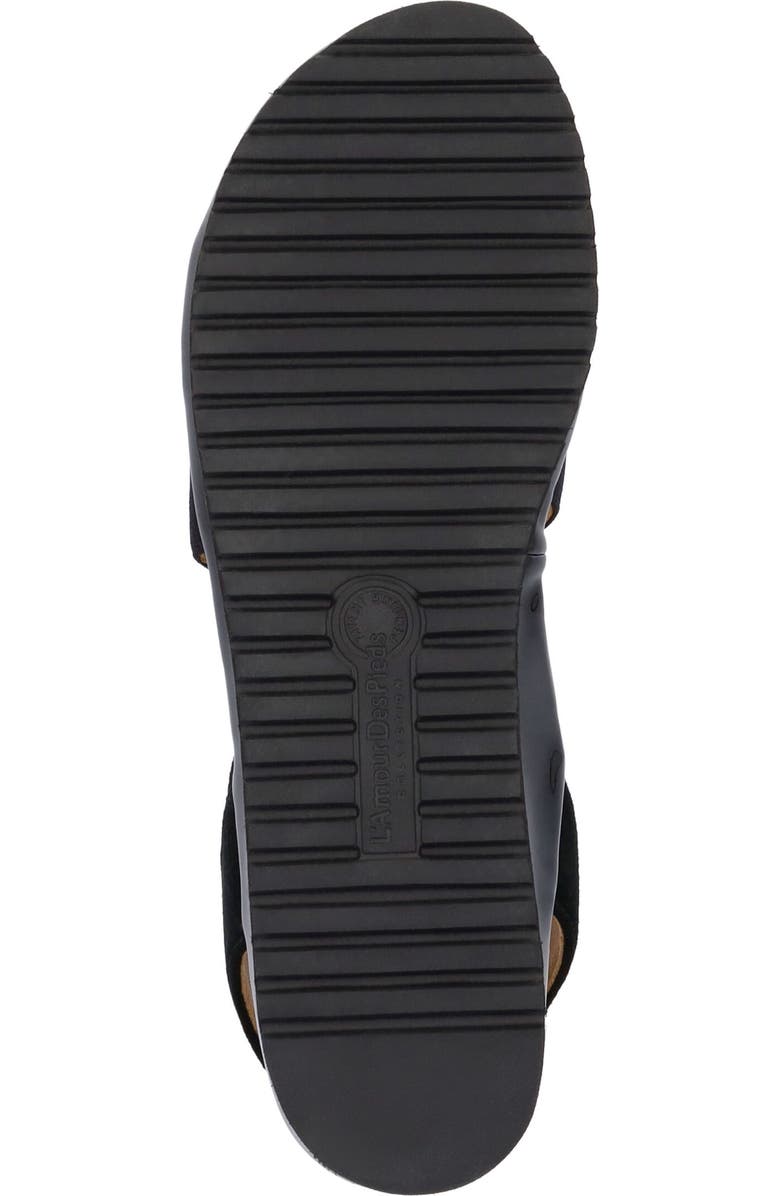 L'Amour des Pieds Aizling Ankle Strap Sandal, Alternate, color, Black