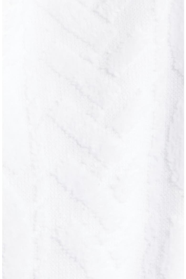 Textured Cotton Terry Cloth Hooded Robe, Alternate, color, WHITE