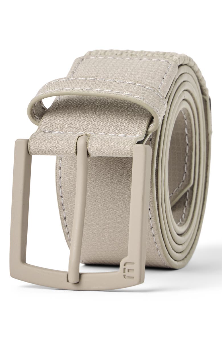 TravisMathew Wanderlust Mixed Media Belt, Main, color, Khaki