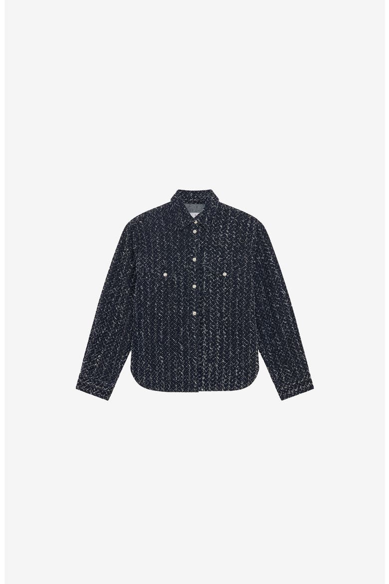 Velini Denim Shirt Jacket, Alternate, color, Denim Curl