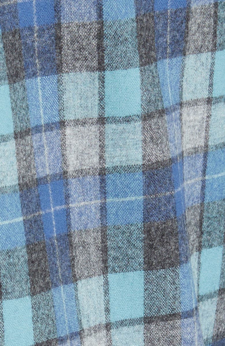 Pendleton Board Plaid Virgin Wool Flannel Button-Up Shirt, Alternate, color, 