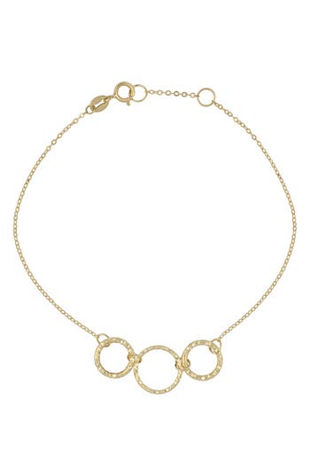 Bony Levy 14k Gold Textured Ring Chain Bracelet In 14k Yellow Gold