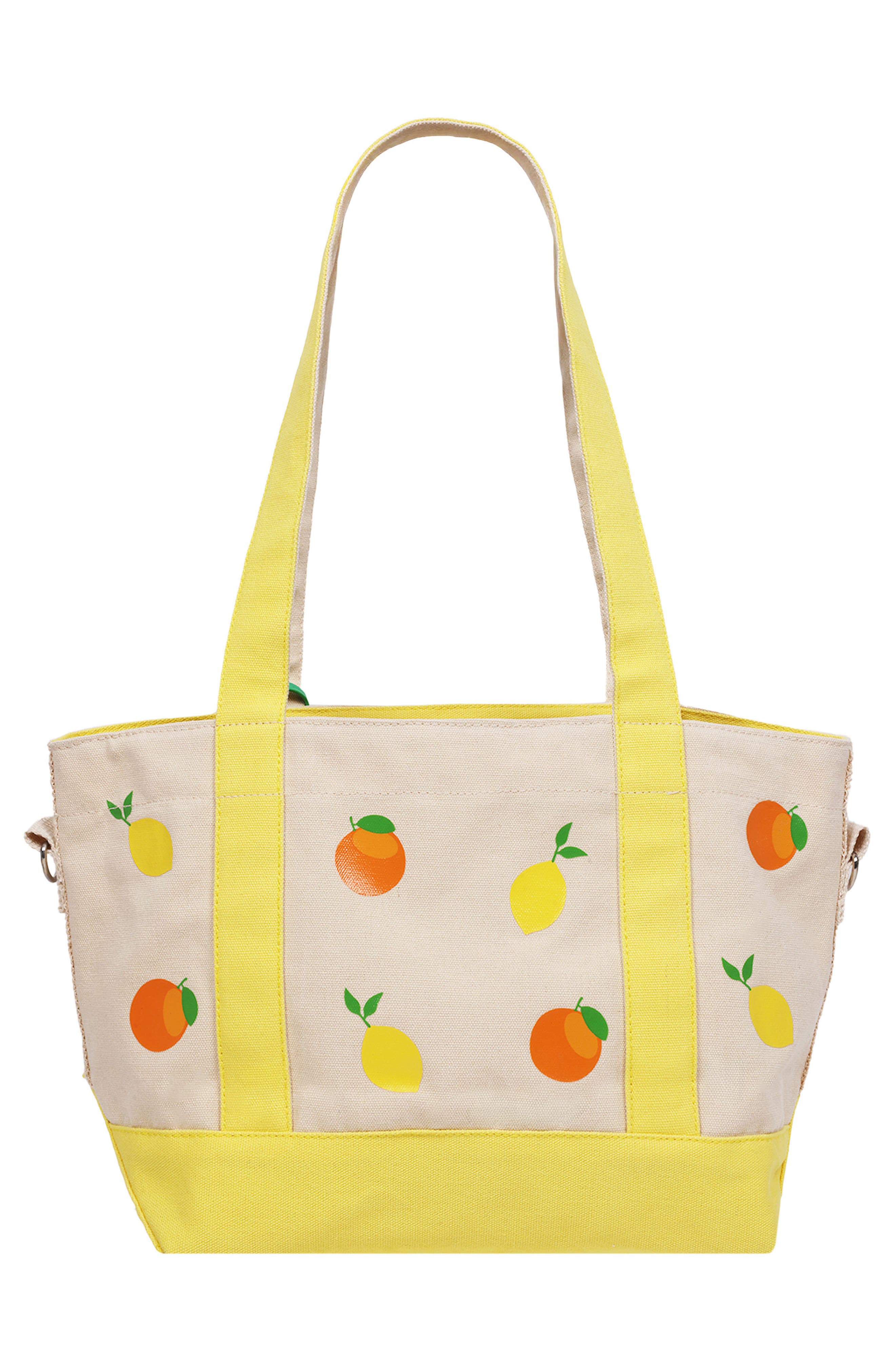 C & C California Citrus Fruit Tote Bag, Alternate, color, Yellow