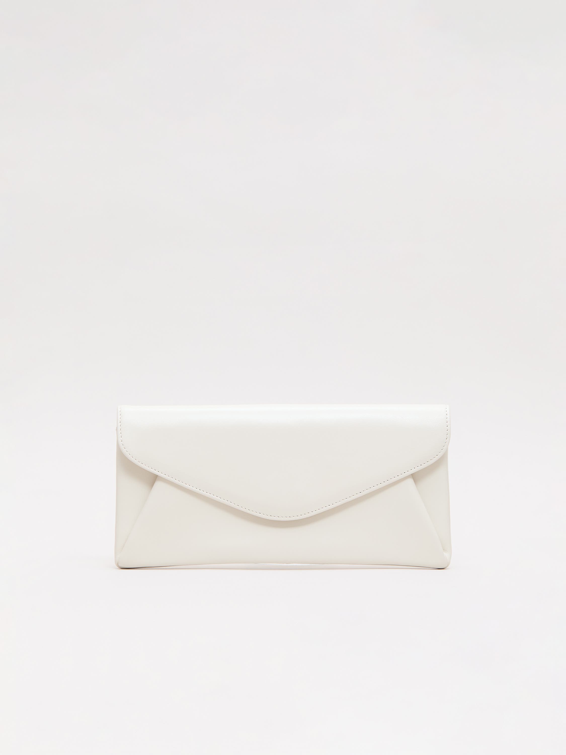 Phase Eight Leather Clutch Bag, Main, color, Cream